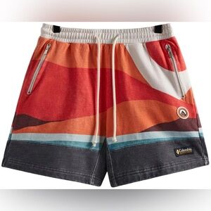 Kith Colombia Fleece Short Size Men Large Red Hibiscus